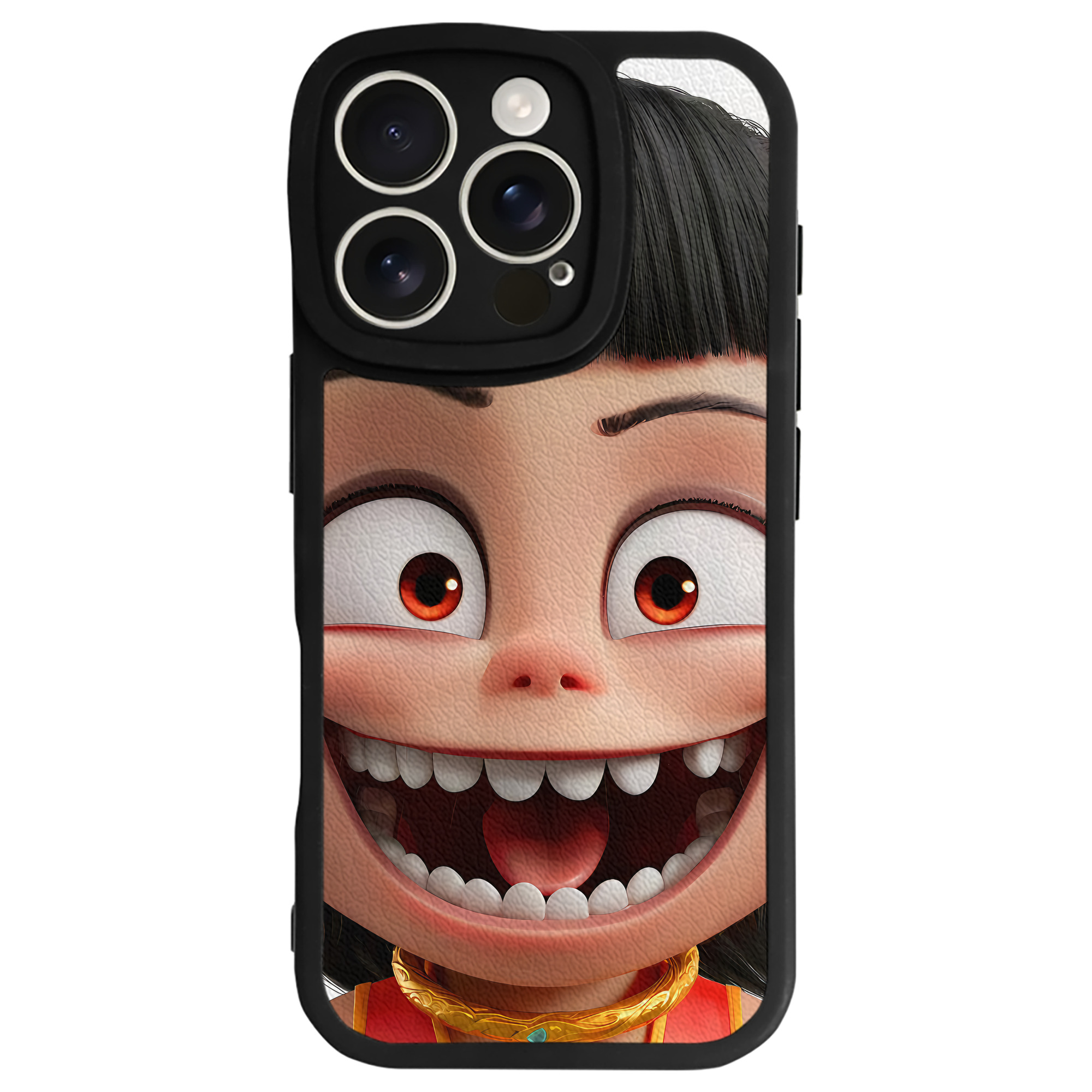 （画像用） Ne Zha 2 ナタ 魔童の大暴れ 【iPhone 16シリーズ対応】シリコンスマホケース（レザー調） 材質：シリコン